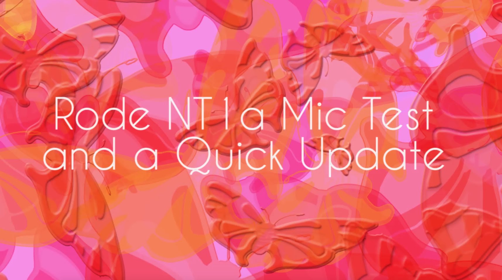 Rode NT1A Microphone Tests